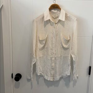 Artelier by Nicole Miller White Top size medium